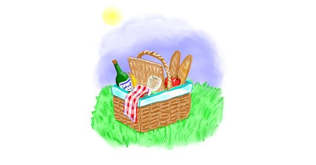 Picknick-Zeichnung von GreyhoundMama