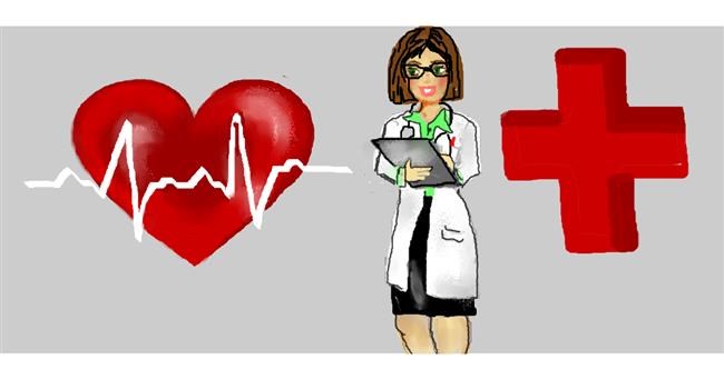 Drawing of Doctor by Debidolittle