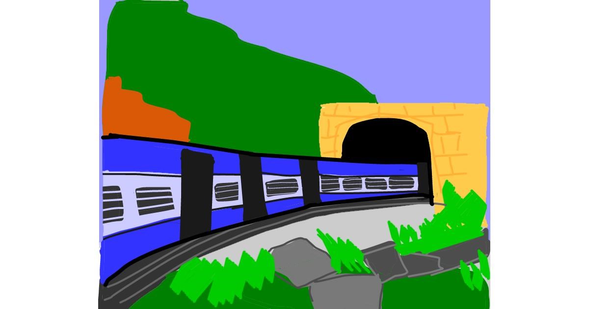 Drawing of Train by MaRi