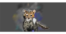 Drawing of Cheetah by Chaching