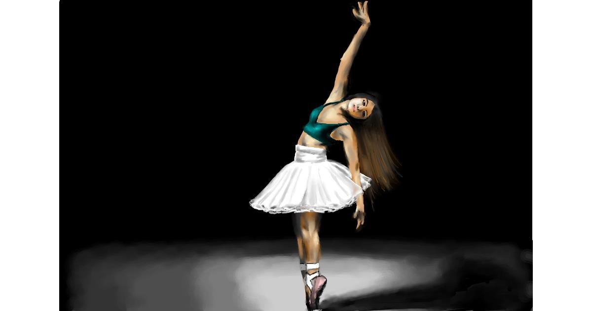 Drawing of Ballerina by RadiouChka