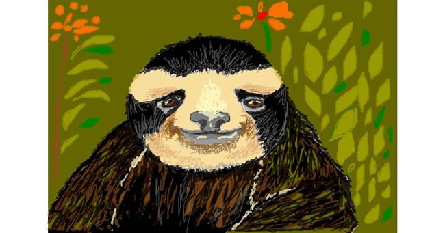 Drawing of Sloth by hahah