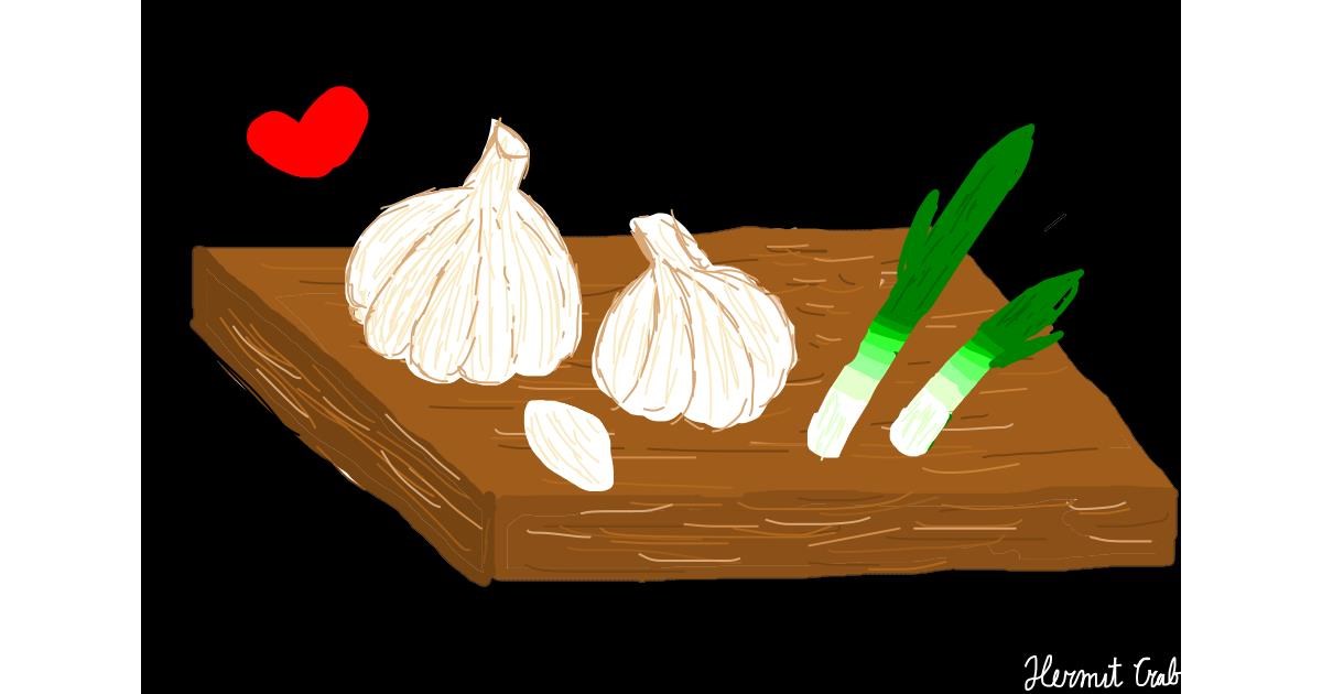 Drawing of Garlic by Bigoldmanwithglasses