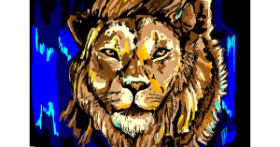 Drawing of Lion by Rosa_ella