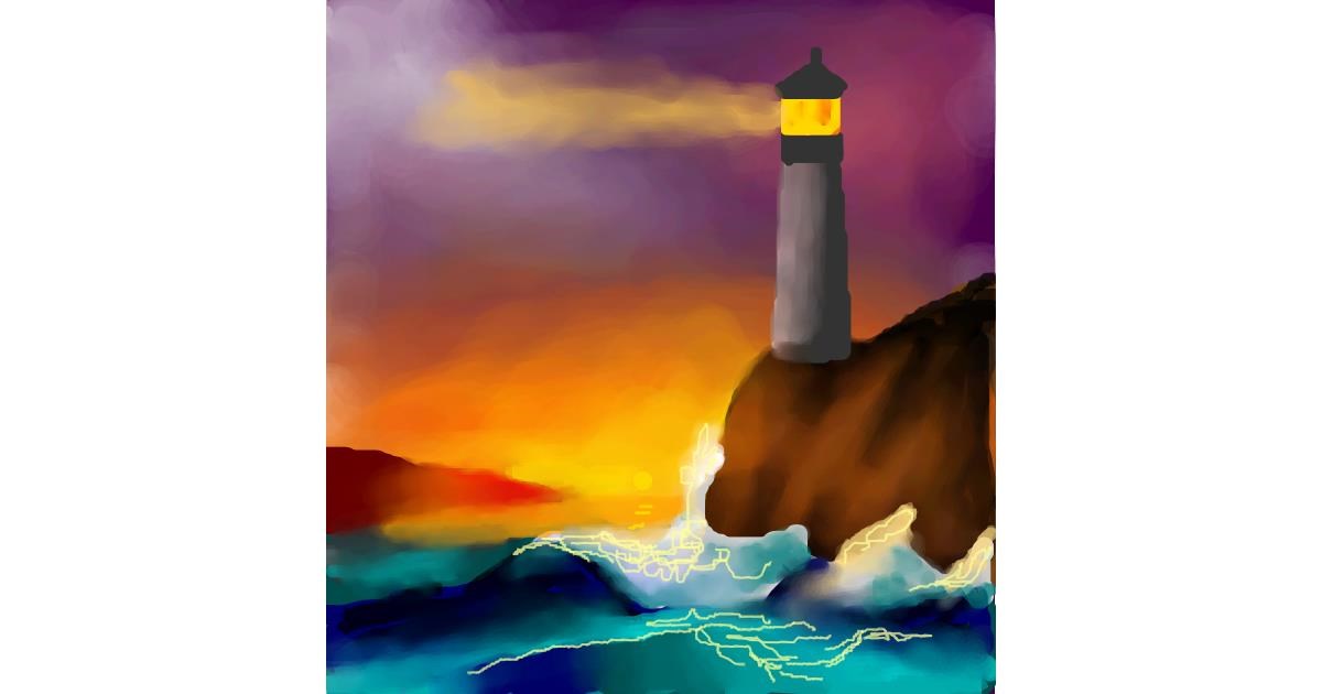 Drawing of Lighthouse by Sirak Fish