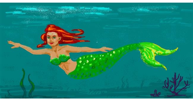Drawing of Mermaid by shiNIN