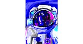 Drawing of Astronaut by Moby 