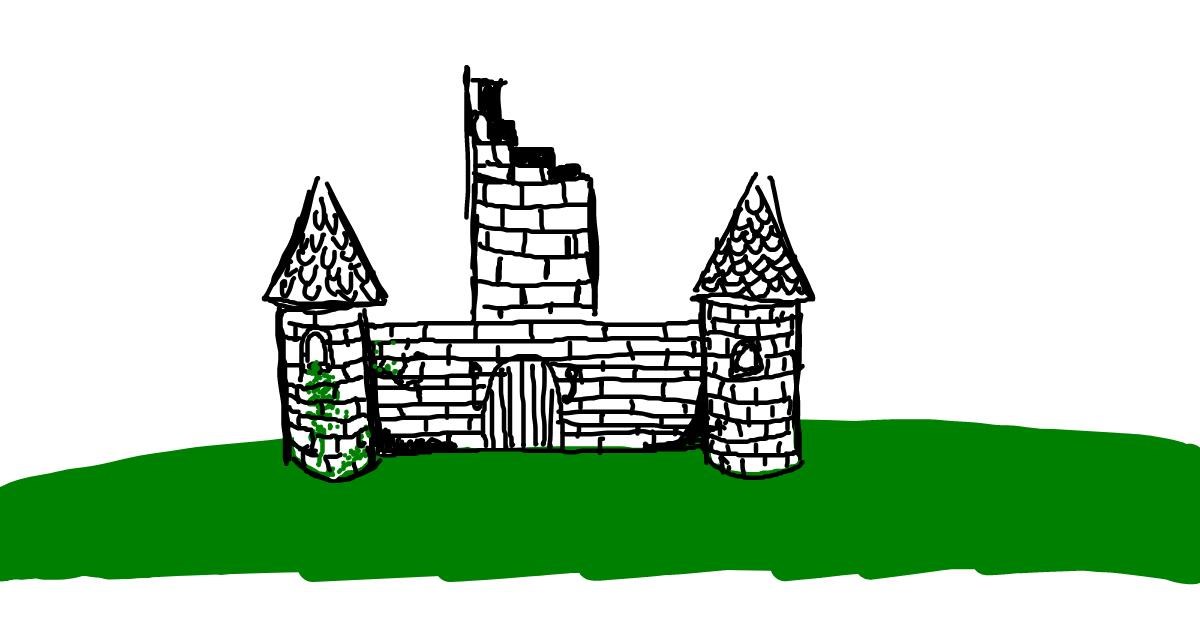 Drawing of Castle by Tuitsusan
