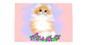 Drawing of Kitten by DebbyLee