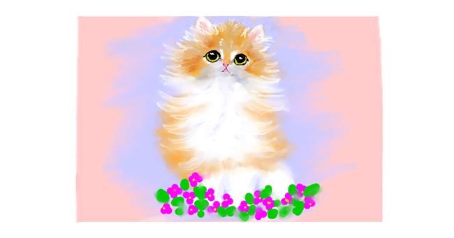 Drawing of Kitten by DebbyLee