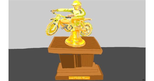 Drawing Of Trophy By Flowerpot Drawize Gallery