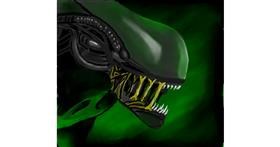 Drawing of Alien by Joze