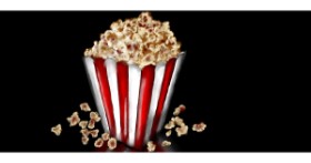 Drawing of Popcorn by Annie