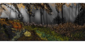 Drawing of Forest by Çhåching