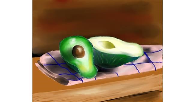 Drawing of Avocado by Tokyo