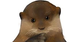 Drawing of Otter by Ryu