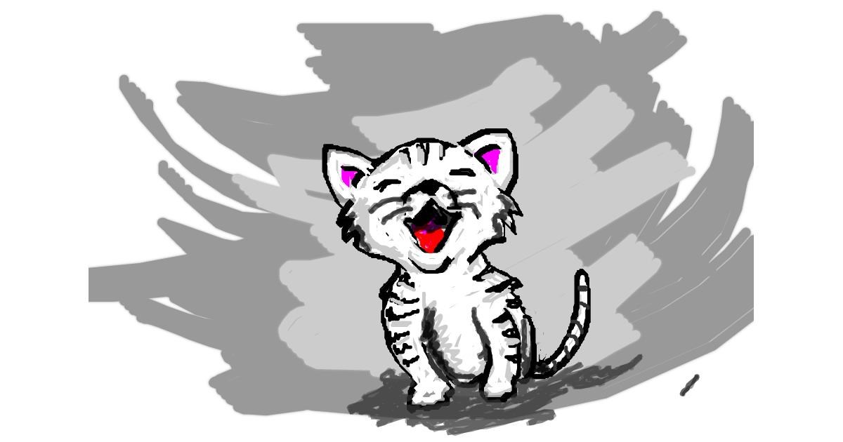 Drawing of Cat by debasmita