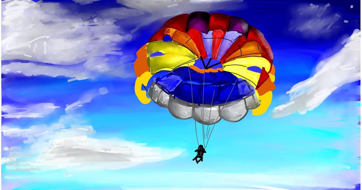 Drawing of Parachute by Soaring Sunshine