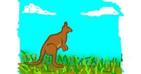 Drawing of Kangaroo by Anonymous