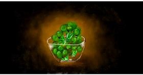 Drawing of Broccoli by Eclat de Lune