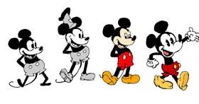Drawing of Mickey Mouse by Kim