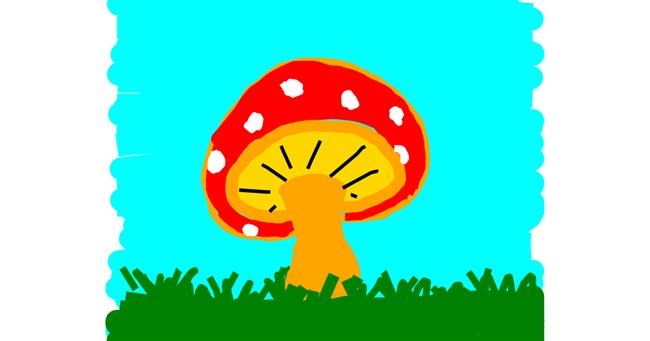 Drawing of Mushroom by Kamie