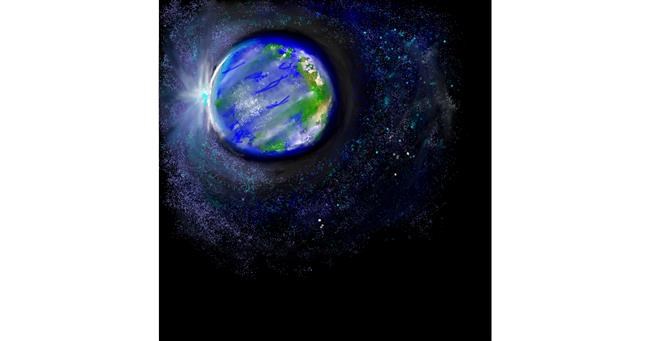 Drawing of Planet by Jamilynn