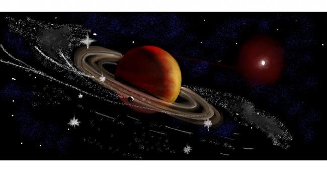 Drawing of Saturn by Chaching
