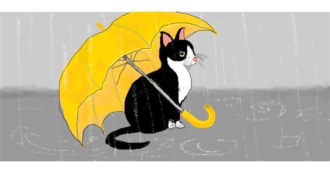 Drawing of Umbrella by DebbyLee