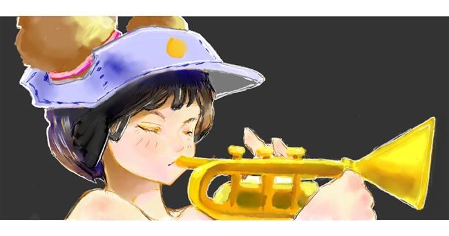 Drawing of Trumpet by makuro
