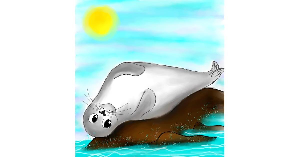 Drawing of Seal by Snowy