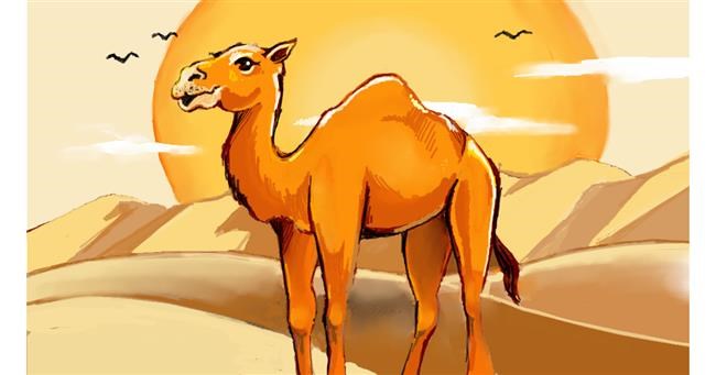 Kamel-Zeichnung von Хранительница