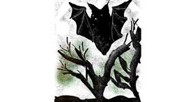 Drawing of Bat by Unknown