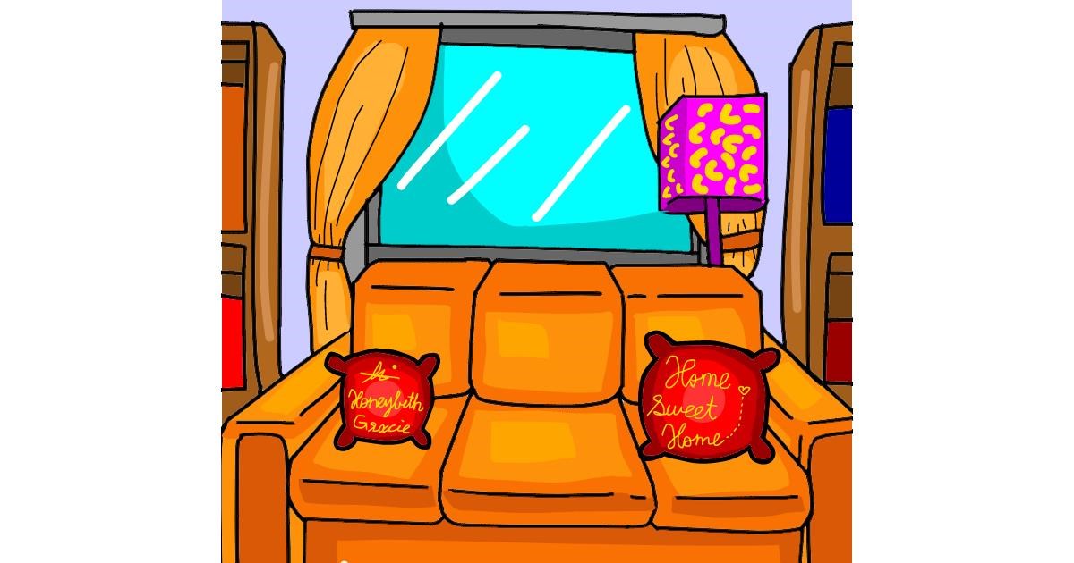 Drawing of Couch by Holy Kirbo