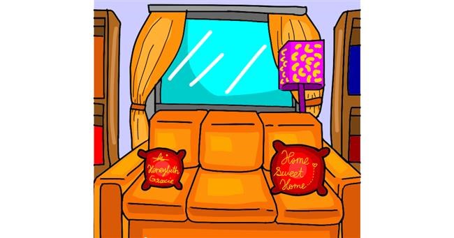 Drawing of Couch by Holy Kirbo