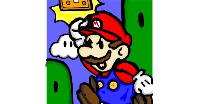 Drawing of Super Mario by SIREN