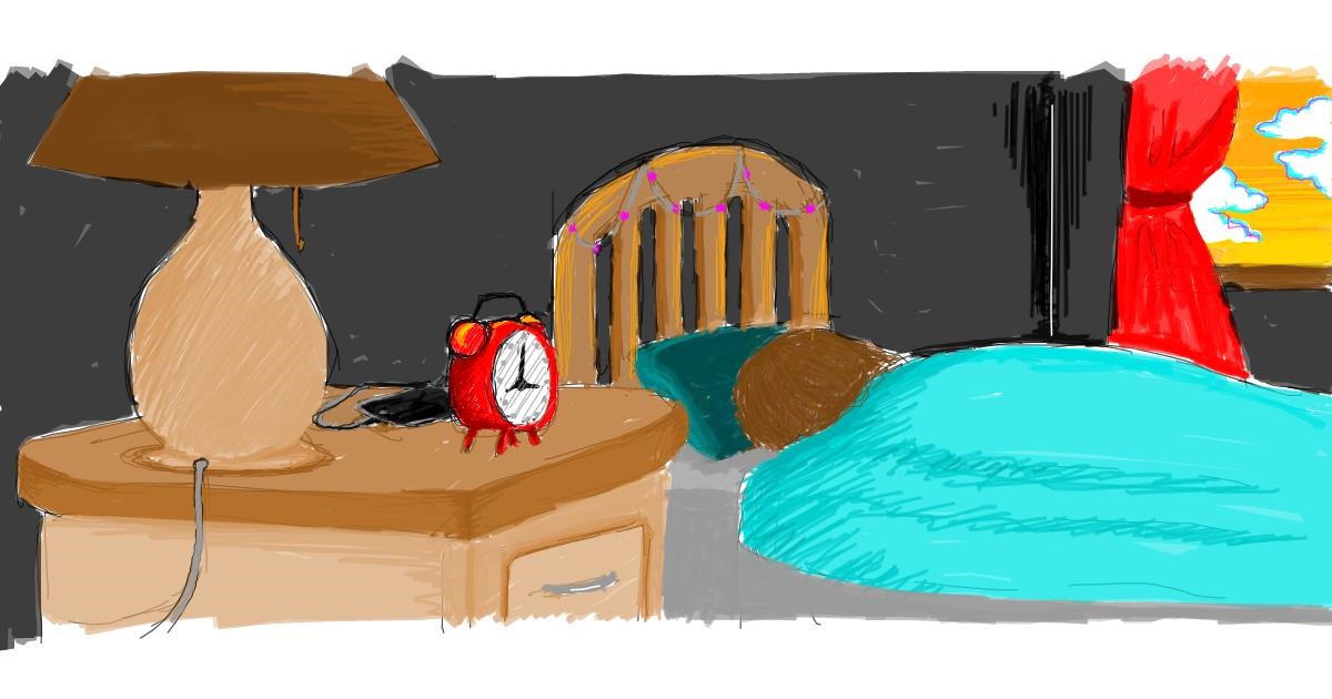 Drawing of Alarm clock by smol