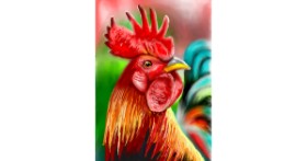 Drawing of Rooster by ⋆su⋆vinci彡
