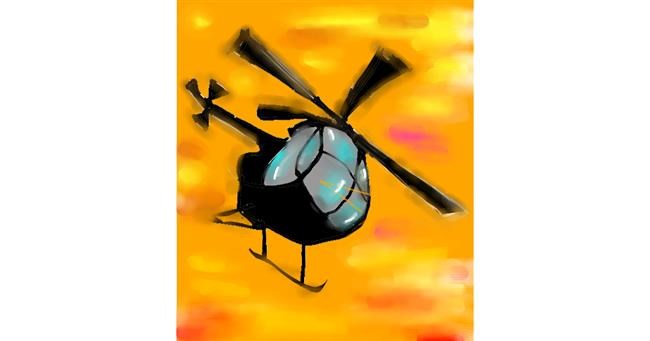 Drawing of Helicopter by Nerd999
