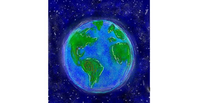 Drawing of Earth by KayXXXlee