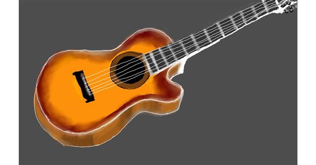 Drawing of Guitar by Tim
