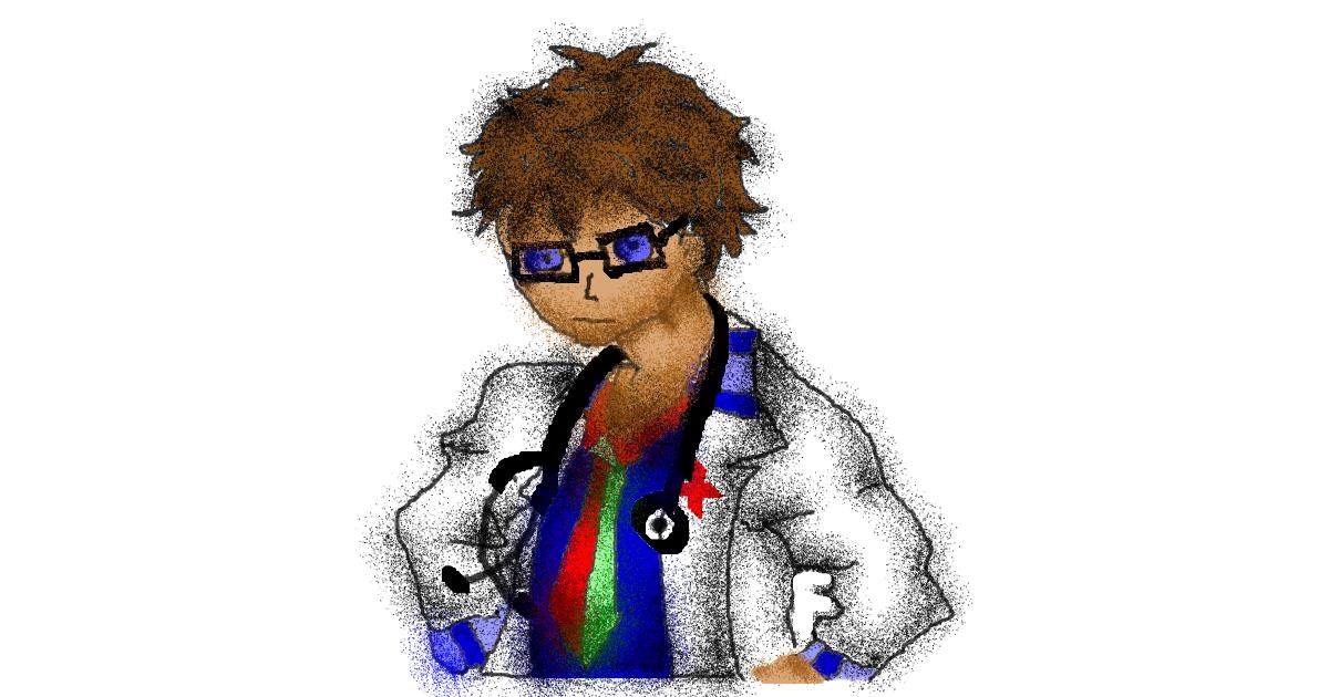 Drawing of Doctor by Stephanie