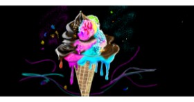 Drawing of Ice cream by Çhåching