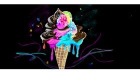 Eis-Zeichnung von Chaching