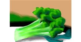 Drawing of Broccoli by Mimps35
