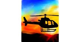 Drawing of Helicopter by ZORLA