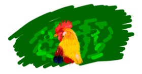 Drawing of Chicken by Nugget