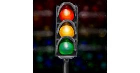 Drawing of Traffic light by Shiney🪶