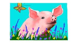 Schwein-Zeichnung von DebbyLee