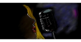 Drawing of Microphone by Çhåching